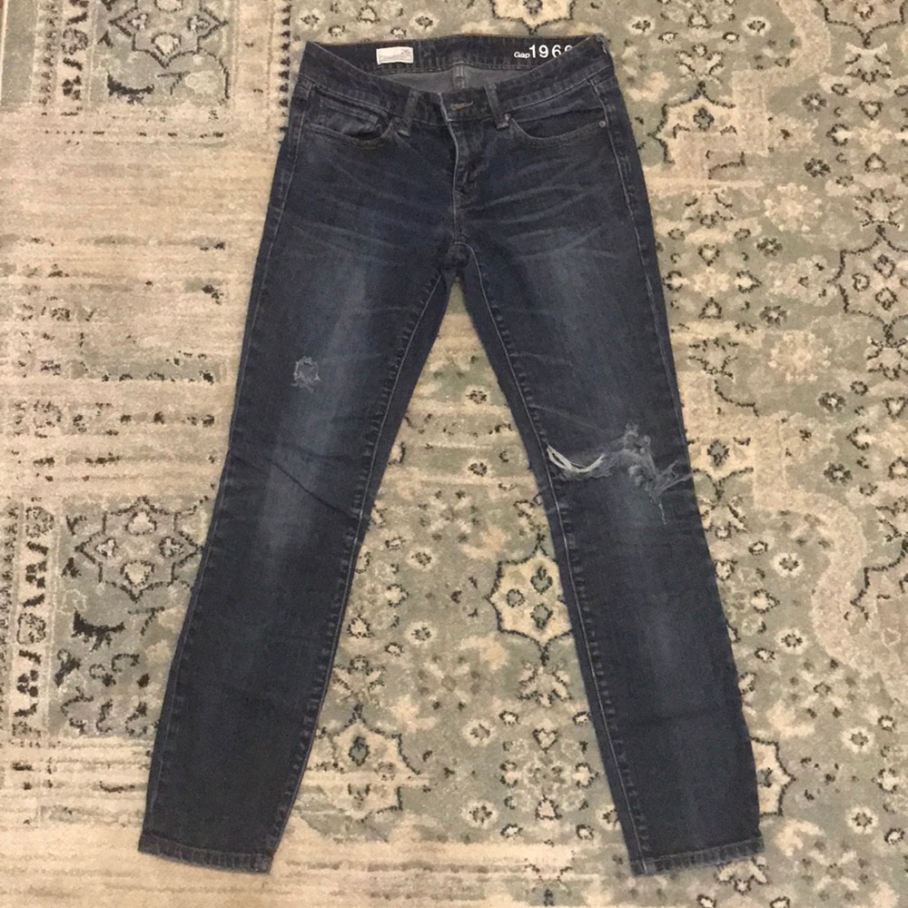 Gap Always Skinny Distressed Jeans